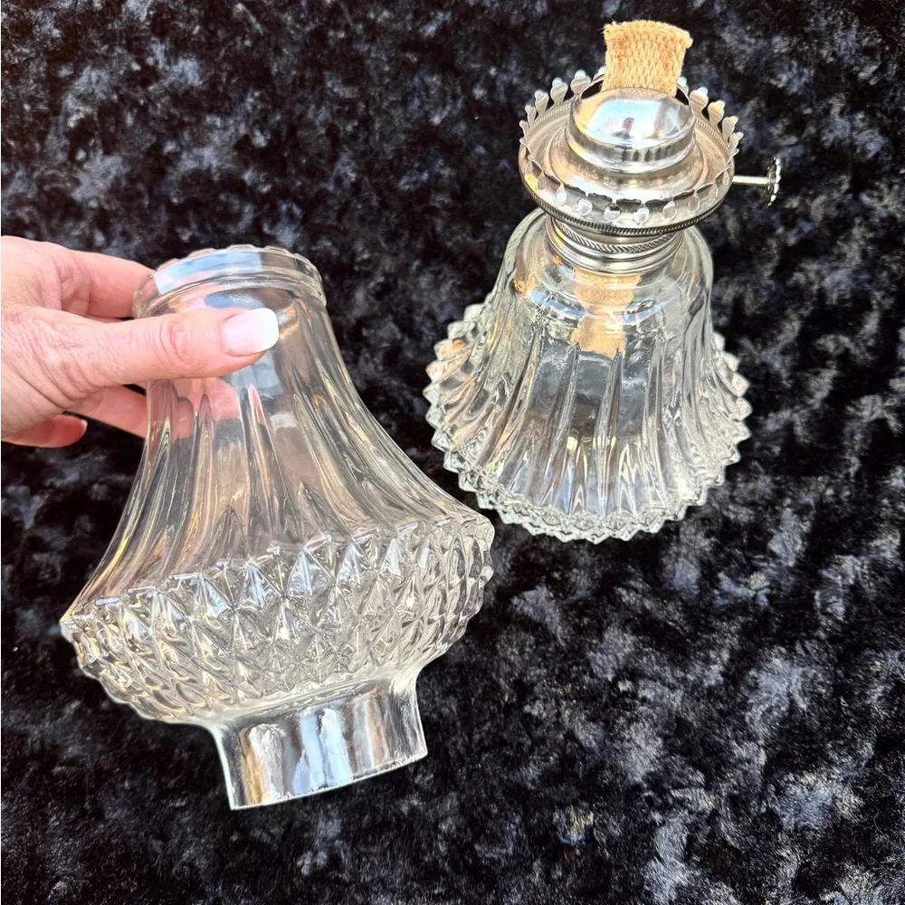 💖 Lamplight Farms NEW Elegant Clear Glass Lamp